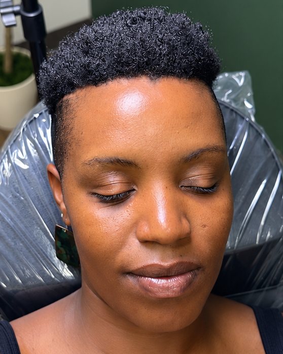 Before: BrowWow client with thin, sparse natural brows